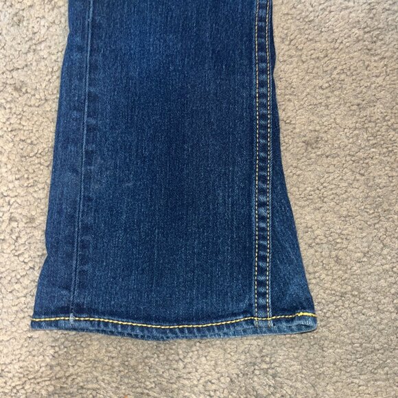 LEVI'S TYPE 1 JEANS TOUGH BOOT WESTERN FLARE LEG LOW RISE - JUNIOR 7M = W27 L32 - Picture 4 of 16